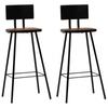 Day and Night - Day and Night Kitchen Stools 2 Units Recycled Solid Wood