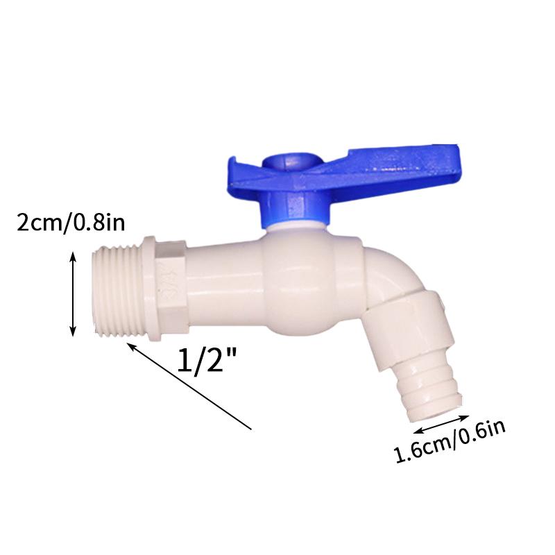 

Ibc Tank Tap 1/2 3/4 Plastic Quick Opening Faucet Male Thread Wall Mount Washing Machine Faucet Water Hose Quick Connector Set