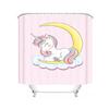 Unicorn Cartoon Shower Curtains Full Set for Boys and Girls Luxury Screen Bath Curtain Toilet Accessories Anime Funny Cute