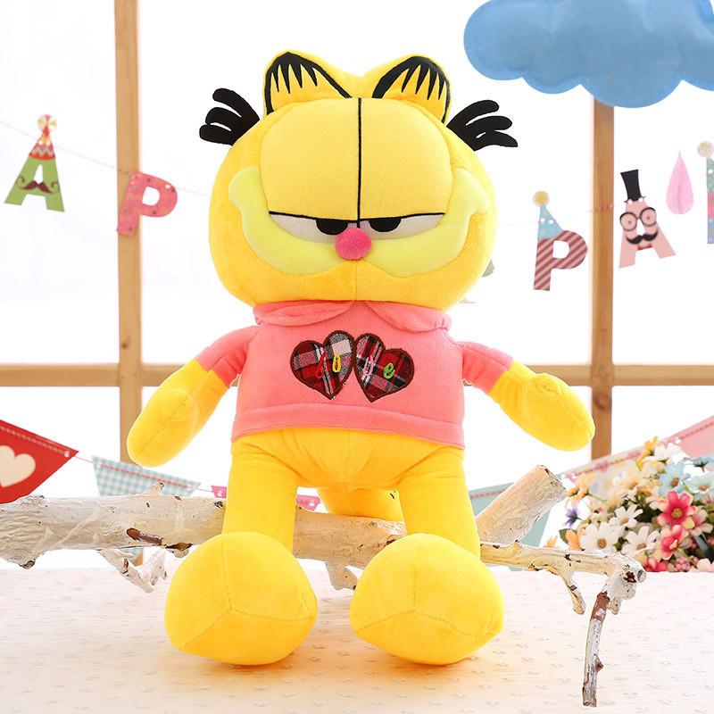 Adorable Peluche de Garfield con Forma de Corazón Almohada de Peluche Suave para Regalo de Novia