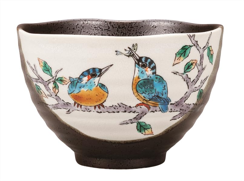 

Керамика Кутани Иватая Чайная пиала с дизайном зимородка K9-502