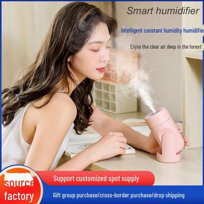 "Colorful USB Swivel Head Humidifier & Air Purifier: Silent, Large Mist Volume for Home & Car"