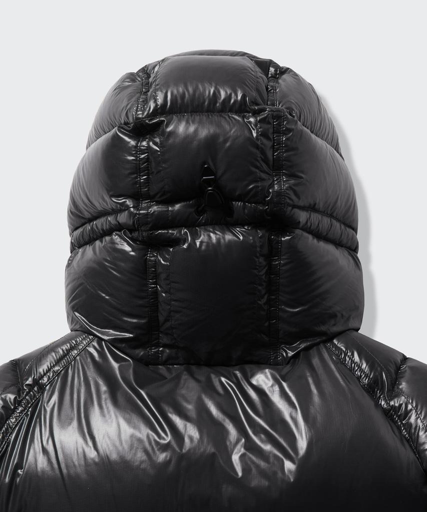 Musinsa Standard [City Leisure] Sheer Ripstop Hooded Down Short Padded Jacket [Black]