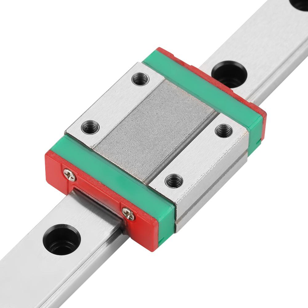 1pc 250mm MGN12 Miniature Linear Rail Guide Rail 12mm Width 2pcs MGN12B Slide Blocks