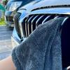 SHSCLY Microfiber Car Wash Towel, Super Absorbent, Cloth, Double Sided, Compact Size, Gray,