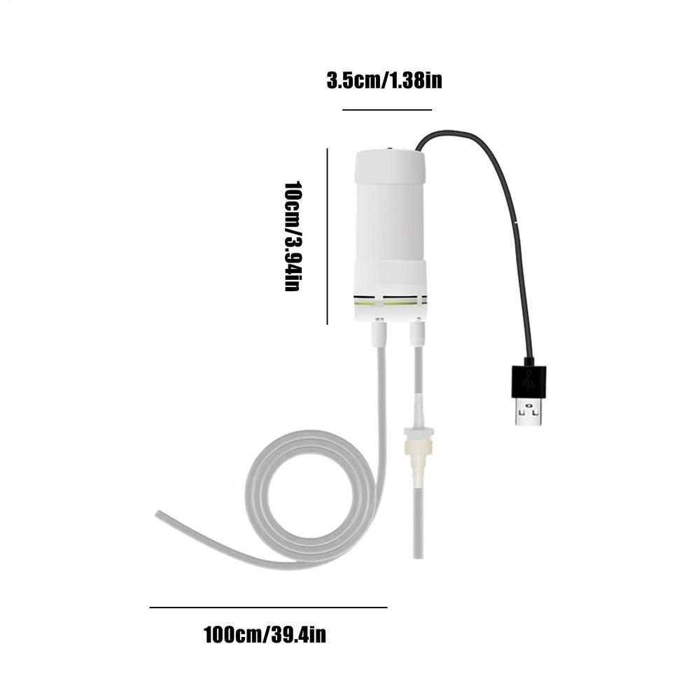 

Water Siphon Pump Self-Priming Electric Siphon Mini USB Pump For Pool Sink Irrigation Aquarium Pond Garden Basement RV Outdoor білий