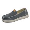 2608 Men's Lazy Canvas Shoes Loafers Low Cut Slip On Flat Bottomed Board Sports Casual