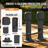 Silicone Case for DJI Osmo Pocket 4 Protective Cover Anti-Scratch Lens Cap Protector Camera Shell Accessories