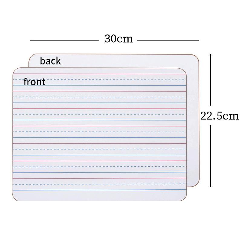 Dry Wipe Portable Mini Whiteboard for Children's Teaching Aids Household Double-sided Message Writing Board