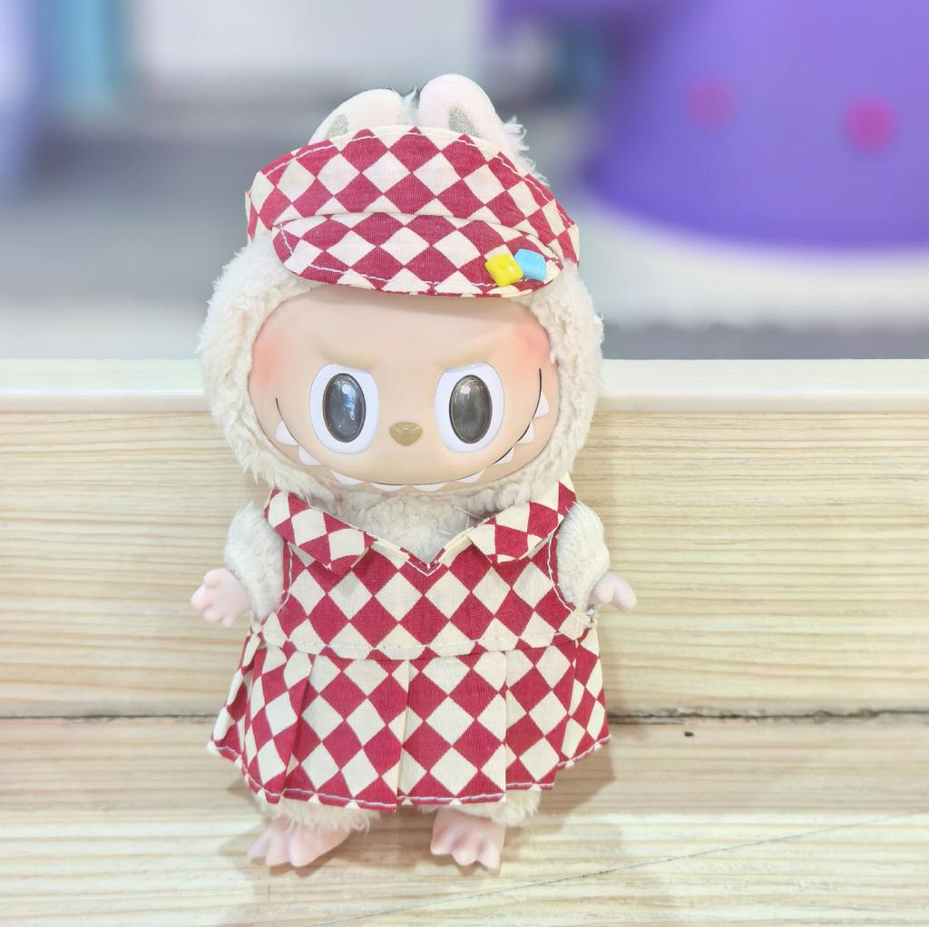 17CM Pendant Doll Baby Clothes First, Second and Third Generation Blind Box Dress Set Accessories
