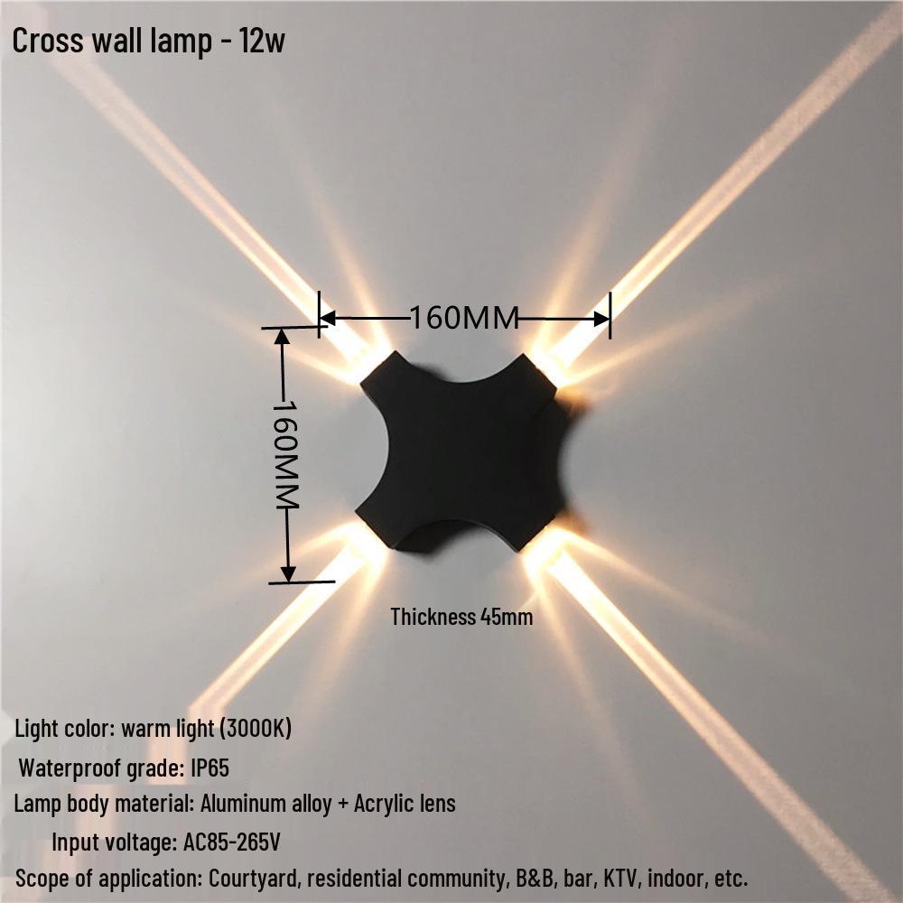 Creative Waterproof Wall Lamp for Living Rooms, Bedrooms, Hallways, and Staircases