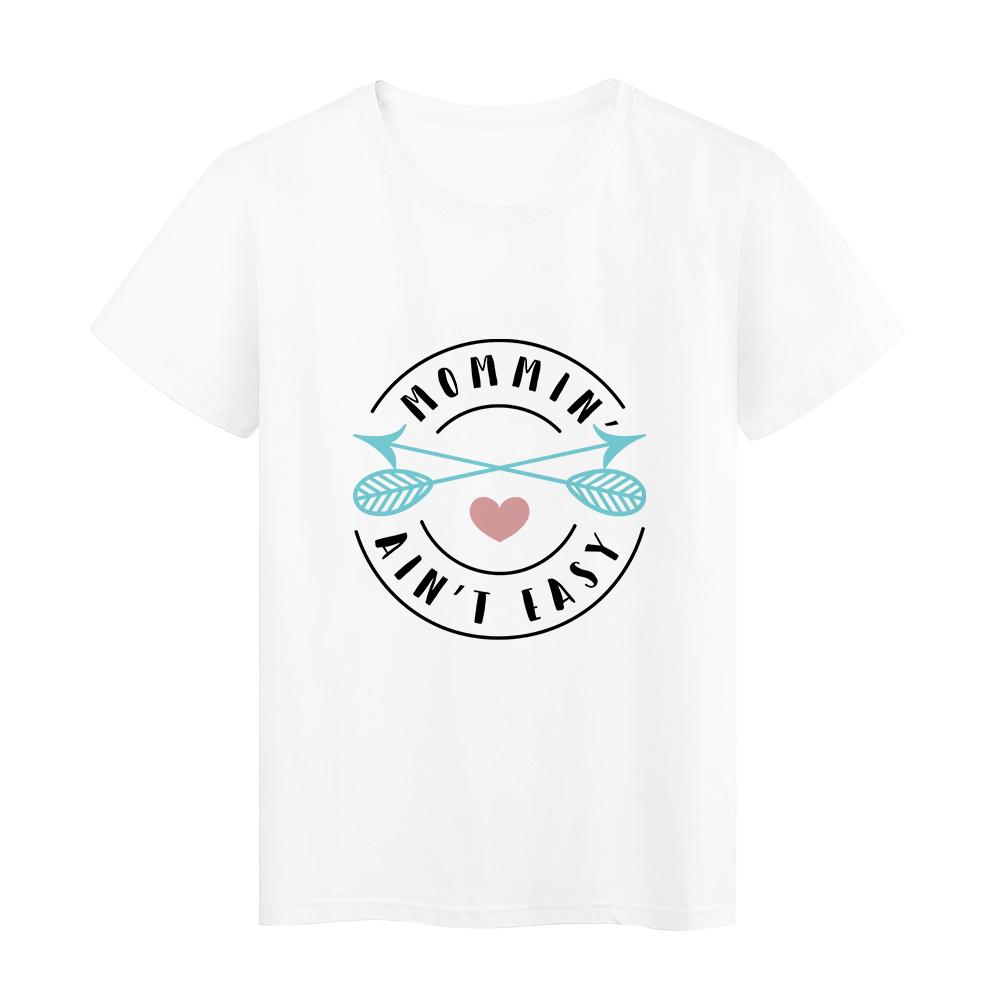 Ropa Odzież estetyczna Grunge Tshirt Kobiety Moda Matka S Dzień z nadrukiem O Neck T Shirt Harajuku