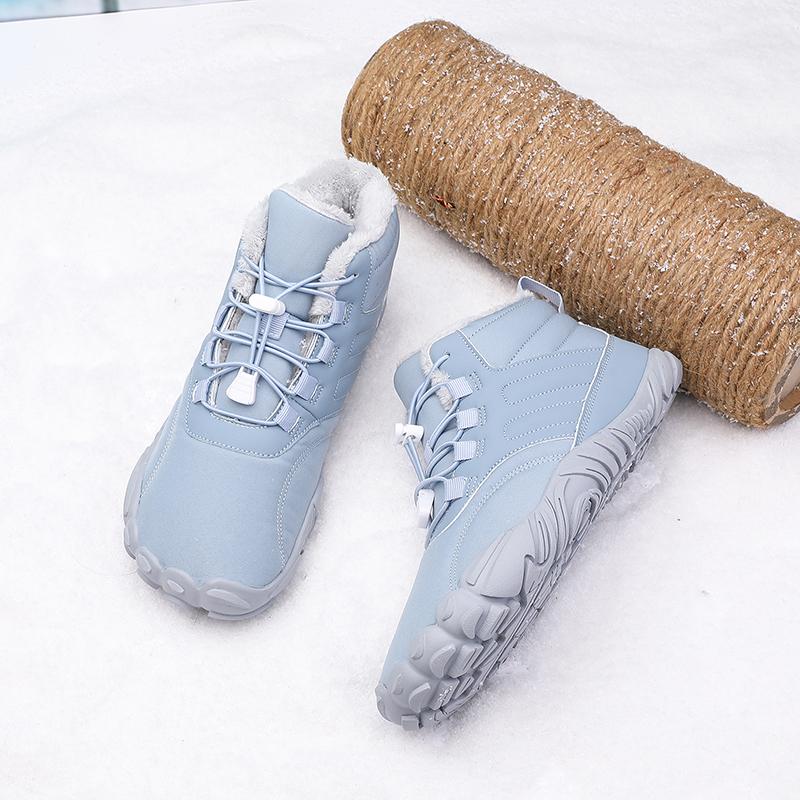 TUINANLE Winter Snow Boots Barefoot Hiking Shoes Warm Lined Booties Anti Slip Wide Toe Ankle Booties for Climbing