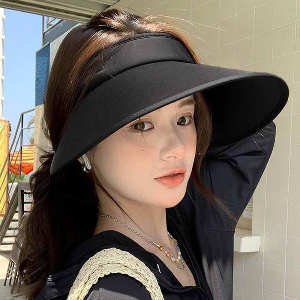 Wide Brim Foldable Shawl Hat Breathable Outdoor Bucket Hat Sunscreen Sun Hat  Summer