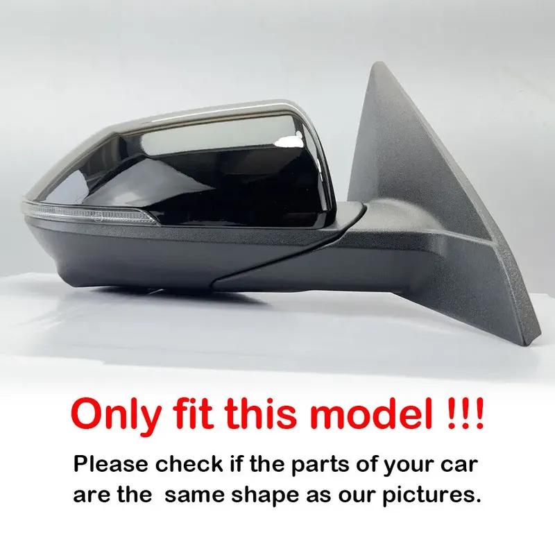 For Hyundai Kona 2024 2025 Car Sticker Rearview Side Mirror Cover Wing Cap Exterior Door Rear View Case Trim Carbon Fiber Look