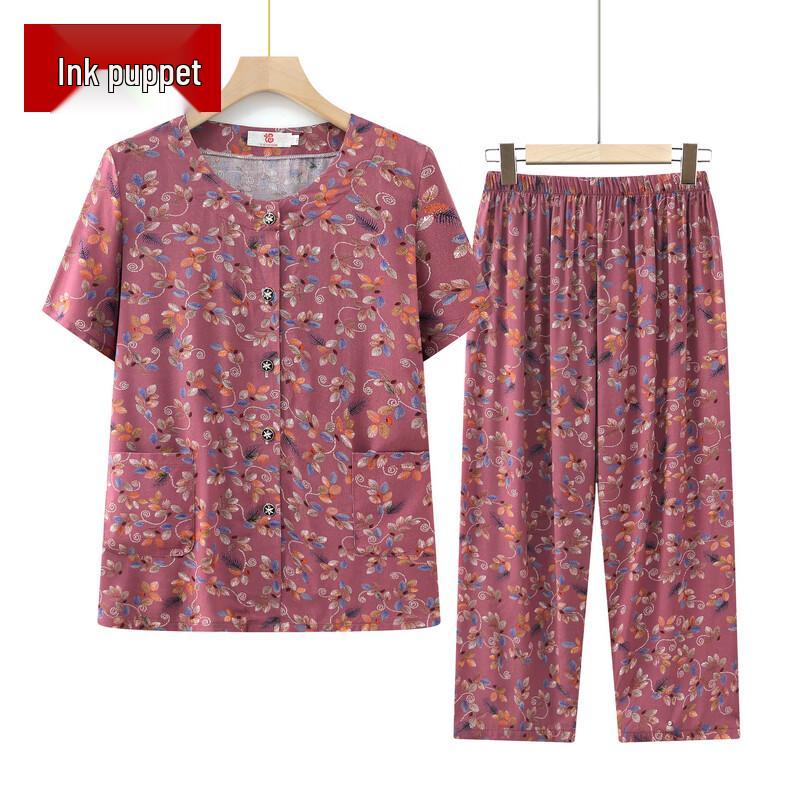 

Летний домашний комплект с цветочным принтом XL