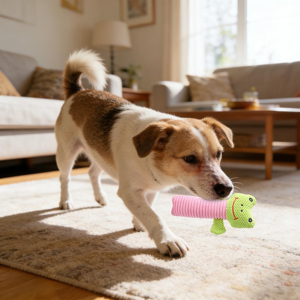 Plüsch Quietsch Maiskorn Textur Marionetten Haustier Spielzeug, Interaktives Kauspielzeug Für Hunde Zum Spielen