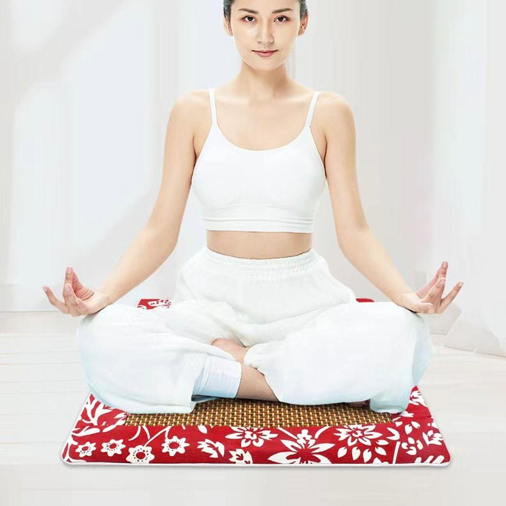 Breathable Rattan Seat Cushion Comfortable Chair Pad Thicken Office Seat Pads Yoga