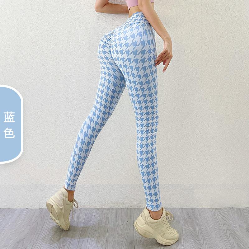 

Бесшовные вязаные леггинсы для йоги с узором «тысяча птиц», женские, с эффектом «персиковых ягодиц», сексуальные леггинсы для ягодиц, быстросохнущие спортивные фитнес-брюки S