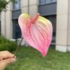 10ks Mini Anthurium Umělé Květiny Falešné Stonky Alokasie pro Svatbu Domácí Květinové Uspořádání Dekorace