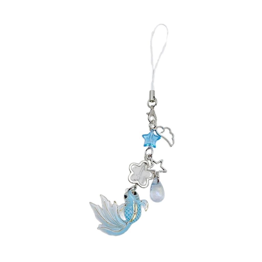 Unique Star Keychain Winged Bag Pendant Phone Charm Unique Keyring Chain Decoration for Fashion Forward Individual