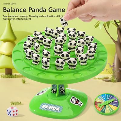 46024 Set Giocattolo Albero dell'Equilibrio del Panda Allenamento Logica Pensiero Concentrazione Bambini Gioco Interattivo di Equilibrio Bambini Piccoli
