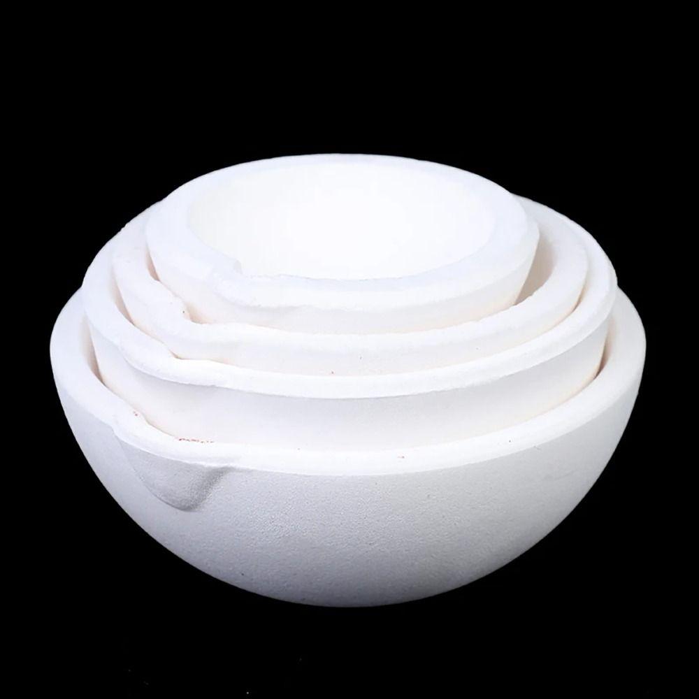 1Pcs High Temperature Quartz Dish Bowl Gold Silver Metal Copper Cast White Silica Melting Crucible 100-750g