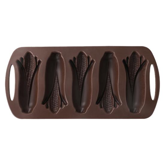 

Силиконовая форма для выпечки кукурузных палочек, форма для десерта в форме орехового листа с антипригарным покрытием A