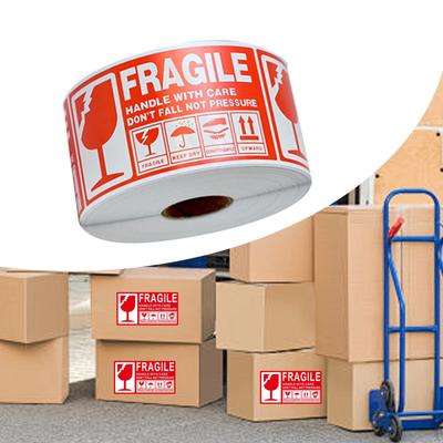 Adesivi Fragile per Spedizione e Trasloco, "Maneggiare con Cura", Etichette di Avvertenza,