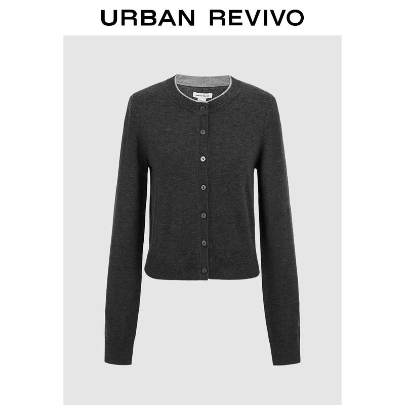 

UR 2026 Women s Color-Block Knitted Cardigan XS