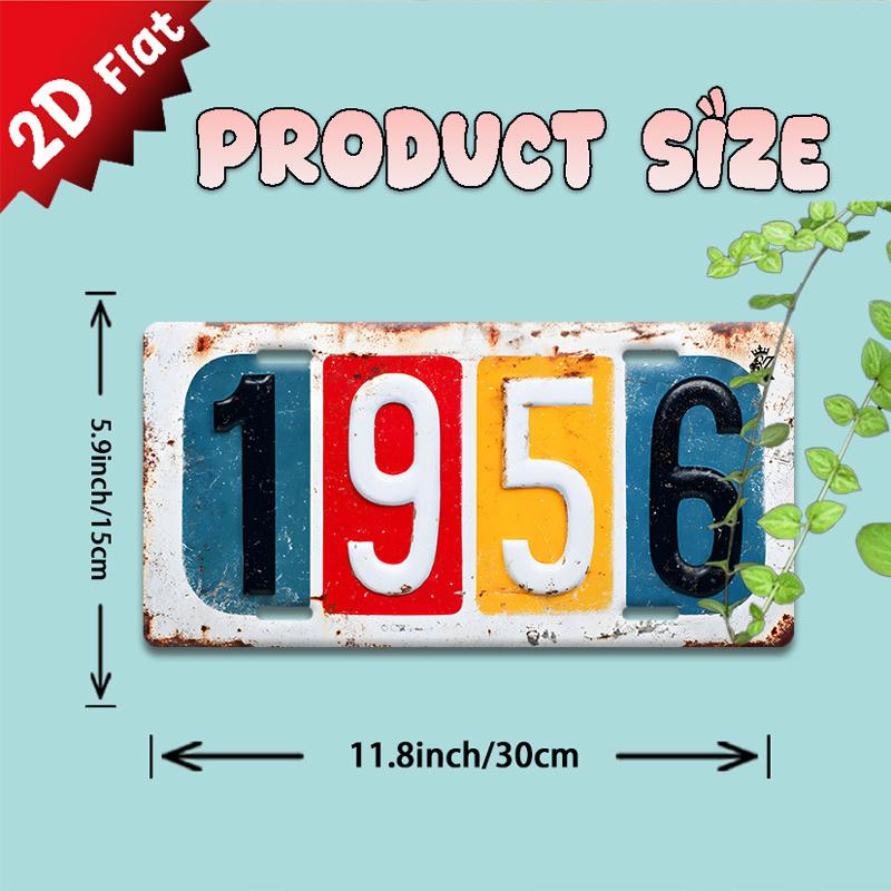 D Flat pc Vintage Metal Wall Plaque Suitable for Living Room Restaurant Office Cafe Bar Decor Retro Hanging Decorati