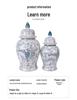 Jingdezhen Blue and White Porcelain Decorative Ceramic Jar for Home Entrance