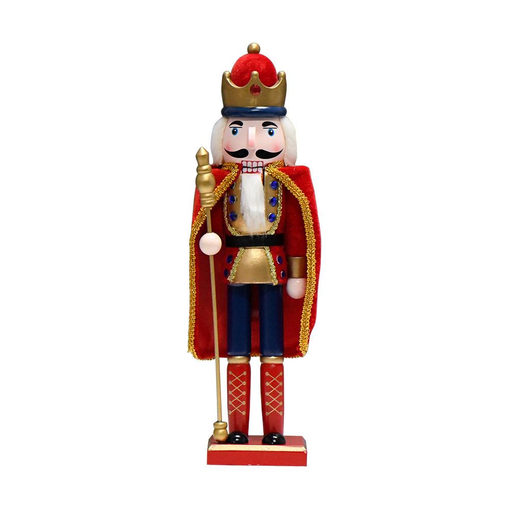 38CM Europäische Holz-Nussknacker-Marionette für Wohnzimmerdekoration