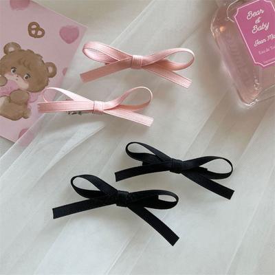 2 Stücke Bowknot Haarspangen Süße Ballett Band Bogen Haarnadel Bang Clip Mädchen Mini Halteklammern Frau Kopfbedeckung Haarschmuck