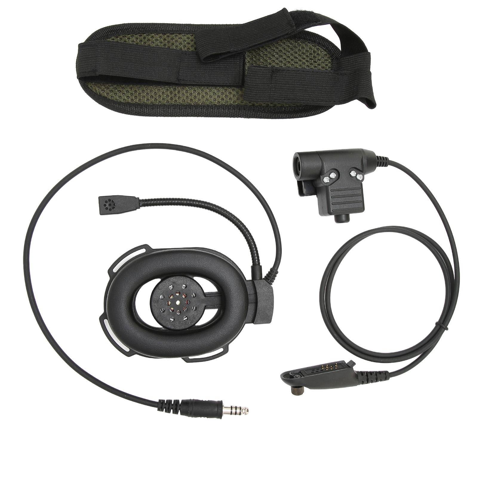 

Гарнитура для охотничьего шлема HD01, гарнитура для рации Motorola GP338 GP‑328 и других чёрный