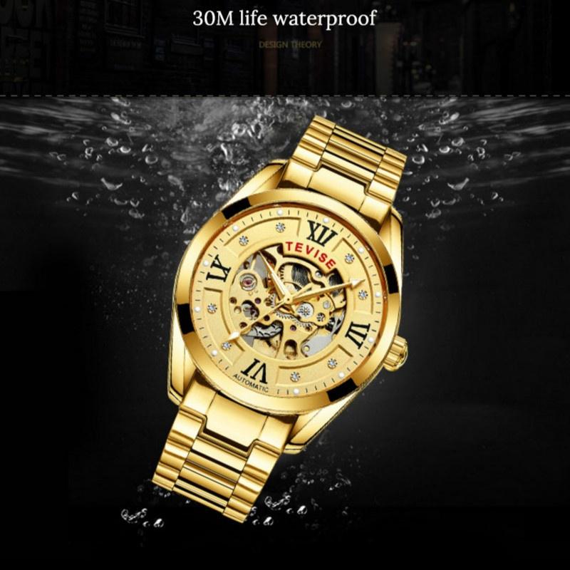 tevise skeleton watch