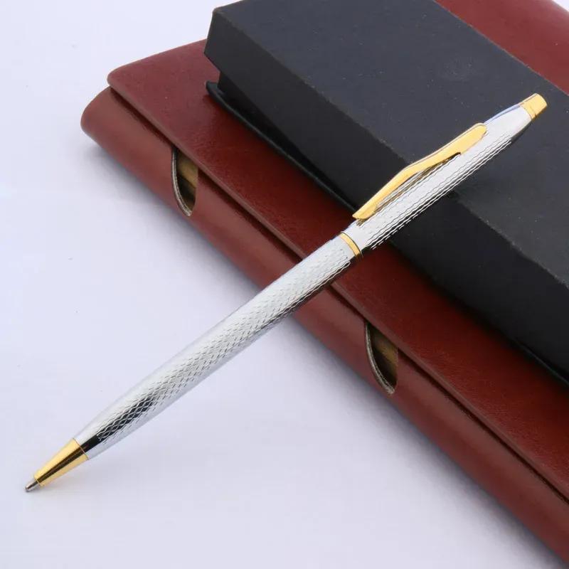 Luxe hoge kwaliteit Twist Wave patroon tekeninkt METAL Balpen Kantoorbenodigdheden schoolbenodigdheden nieuw