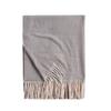 Solid Color Scarf Wavy Light Striped New Scarf Women's Winter Fresh and Sweet Macaron Monochrome Mid Length Scarf