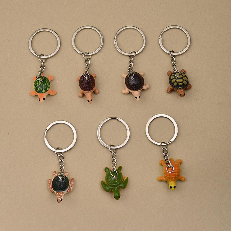 Retro Turtle Keychain Unique Cute Pendant Keyring Charm Sea-Themed Jewelry Gift