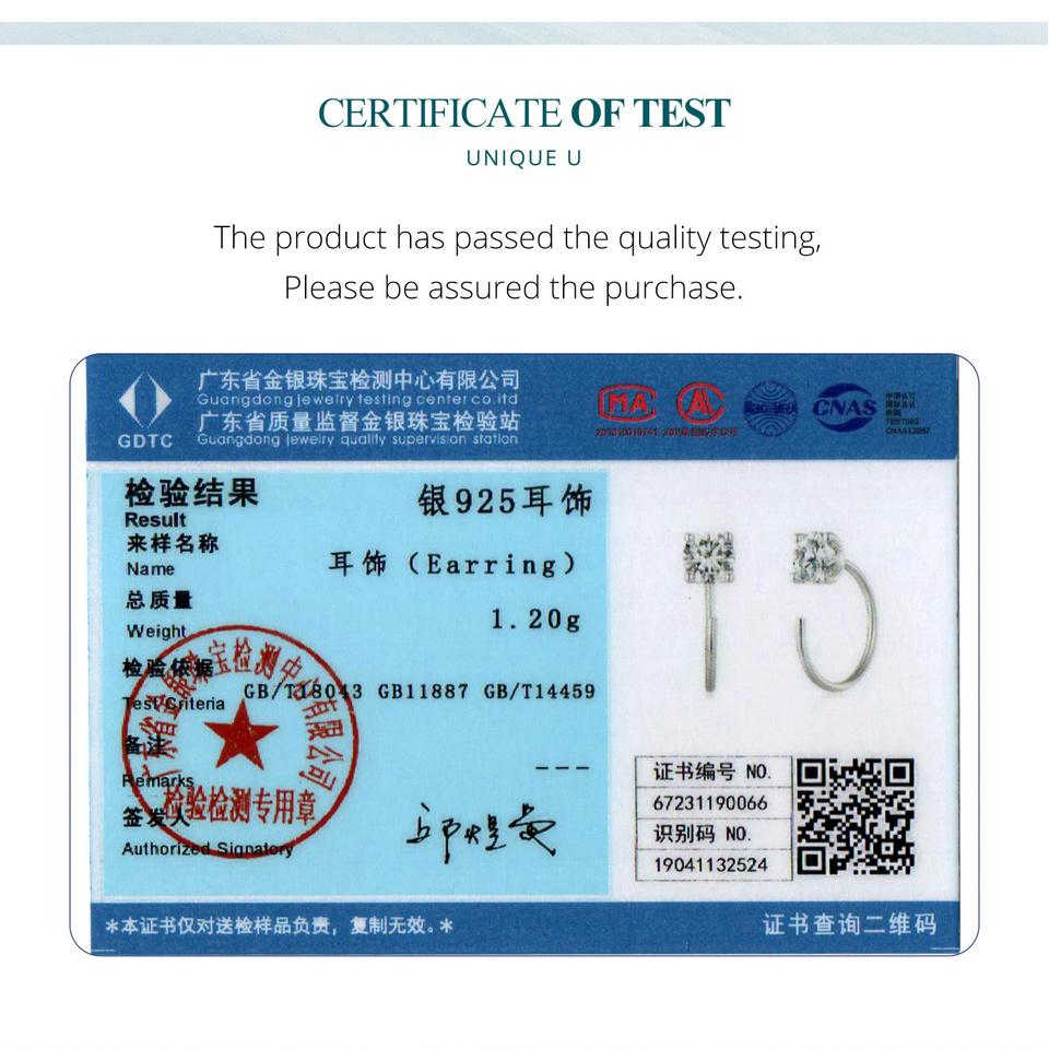 Bisaer CZ-Ohrstecker, 925er Sterlingsilber, vergoldet, runde Zirkonia, hypoallergen, 4 Farben