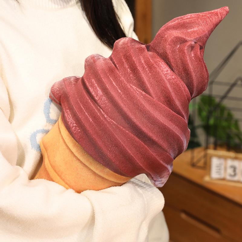 TreasuringU 20/35/50cm Colorful Ice Cream Plush Toys Pillow Stuffed Food Summer Snack Dolls Girlfriend Birthday Gifts