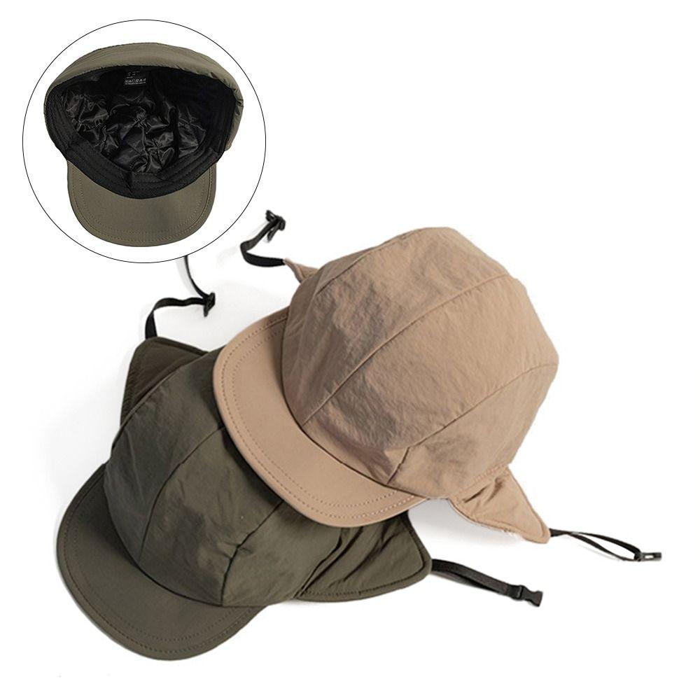 Japanese Bomber Hat Warm Ushanka Fur Hat Outdoors Ski Russian Cap  for Men Women