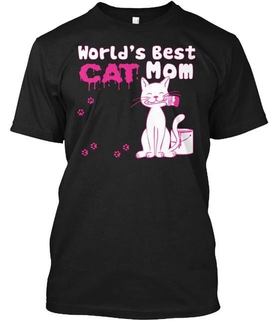 

World s Best Cat Mom T shirt Made in the USA Size S to 5XL L