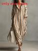Striped Shirt Dress With Pockets For Casual Summer Wear In Relaxed Fit