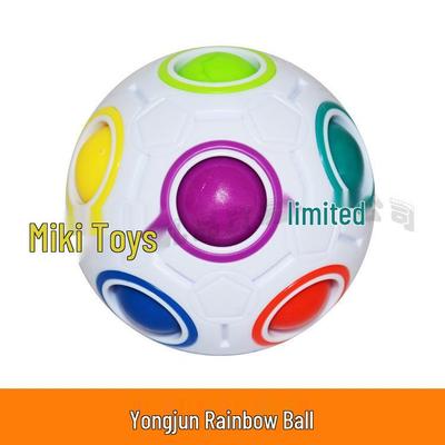 Yongjun Regnbue Rubiks kube: Lærerikt, Fargerikt Stressavlastningsball-leketøy for Barn.