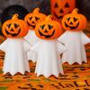 Portable Ghost Pumpkin Lamp Eye Protection LED Night Light Halloween Pumpkin Light  Home Decor