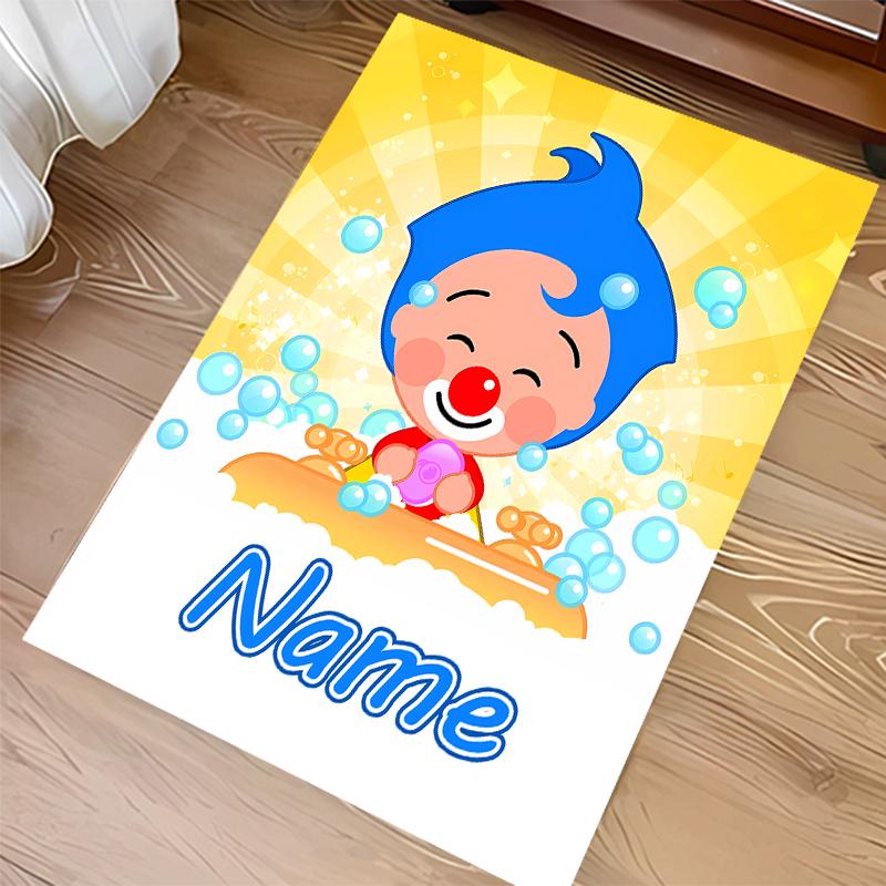 Custom Personalization Plim Plim Print Area Rug - Soft, Washable Non-Slip Indoor Mat,Living Room,Home&Office Decorative Rug