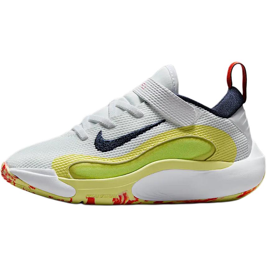 Nike IsoFly PS Blanc Limelight Bleu Nuit Baskets Enfants Light-Lemon-Twist HJ3867-100
