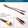 1 Piece Silicone Wire 14AWG For Lipo Battery 15/30cm XT30 XT60 XT90 T Plug Charge Lead To 4.0mm Banana Plugs Charge Cable