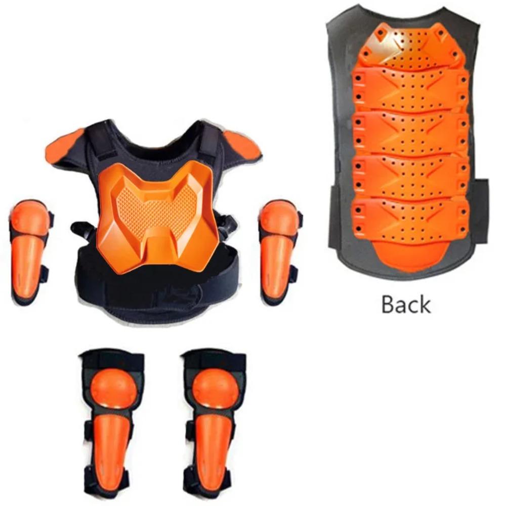 With Gift Children Safety Vest Armor Motorcycle Equipment Cycling Baby Head Protector 52-54cm Helmet Scooter Full Body Armor LL